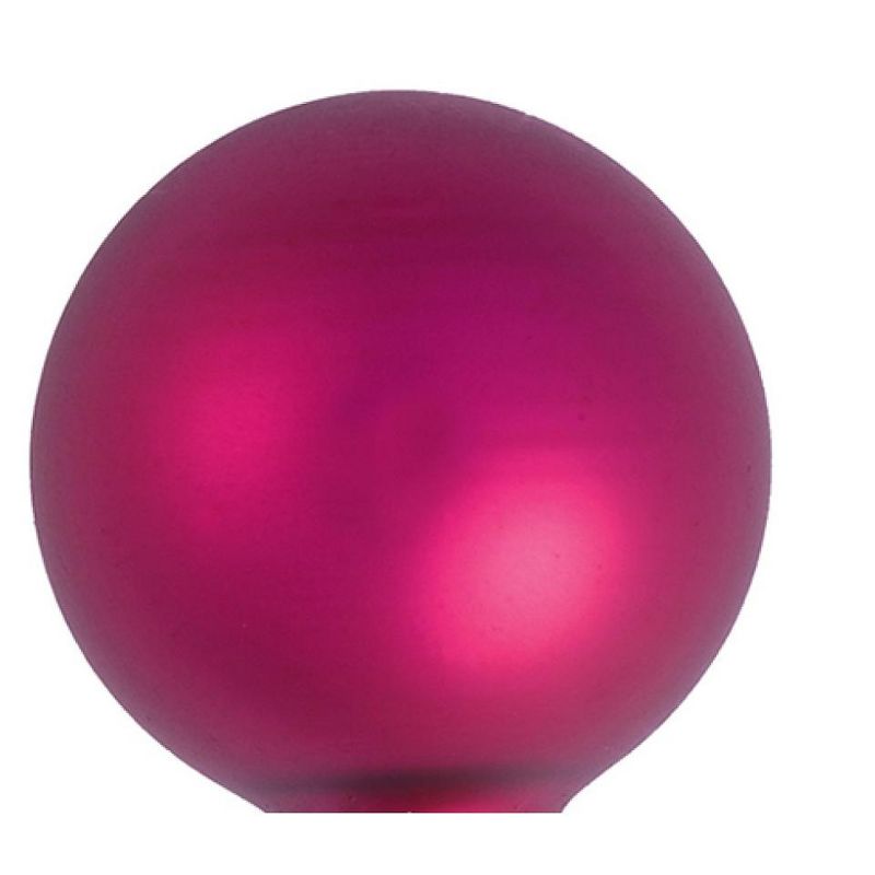 Northlight Matte Finish Glass Christmas Ball Ornaments - 2.75" (70mm) - Pink - 12ct, 2 of 3
