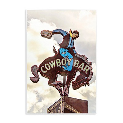 Stupell Industries Western Cowboy Bar Sign Wall Plaque Art