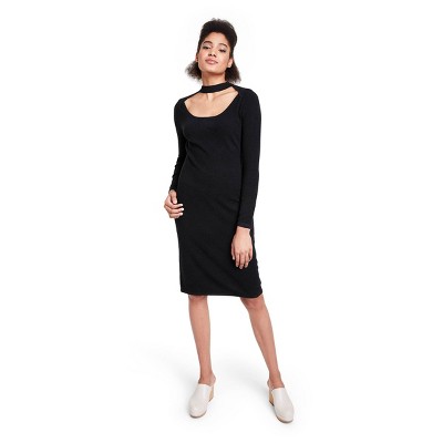 Women's Long Sleeve Sweater Dress - Victor Glemaud x Target Black XXS