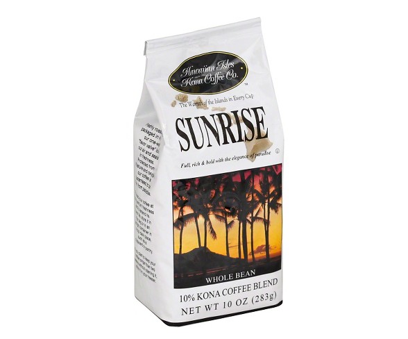 Hawaiian Isles Sunrise Medium Roast Whole Bean Coffee - 10oz