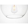Elegant Lighting Baxter 1 Light Black plug-in pendant With Clear Glass - 4 of 4