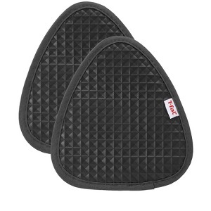 T-fal Waffle Silicone Pot Holder Set, Softflex, Non-Slip Grip, Heat Resistant, 8.25 x 7.5-inches, 2 Pack - 1 of 4