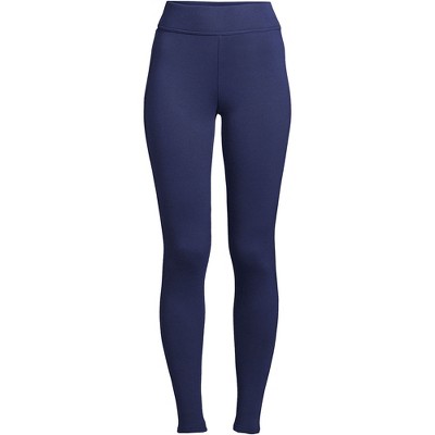 Lands' End Women's High Rise Serious Sweats Pocket Leggings - Medium - Deep  Sea Navy