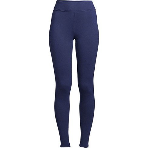 Lands' End Women's High Rise Serious Sweats Pocket Leggings - X-Small -  Deep Sea Navy