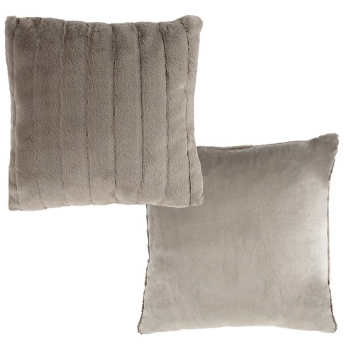 Oversized Floor Or Throw Pillow Square Luxury Plush- Shag Faux Fur