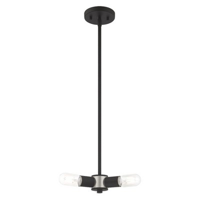 Black Crystal Mini 3-Light Candle Chandelier
