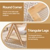 Bekrvio Boho Rattan Coffee Table with Glass Top - 3 of 4