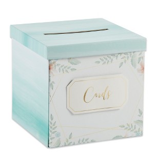 Kate Aspen Geometric Floral Card Box | 28492GG - 1 of 4