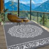 COZONY Reversible Straw Rug, Plastic Outdoor Mat for Patio, Deck, RV and Camping - 2 of 4