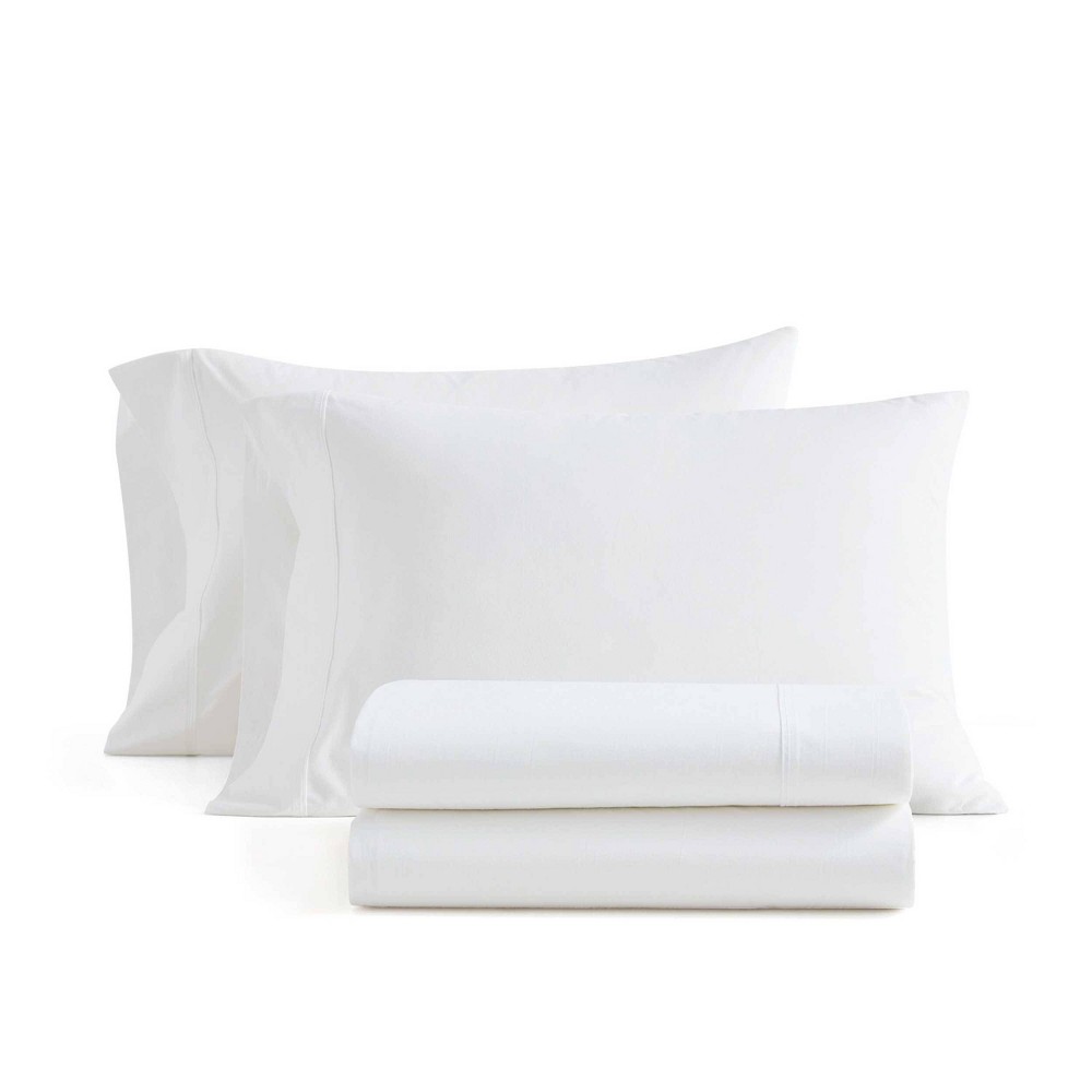 Martha Stewart Full The Skylands Collection Sheet Set White