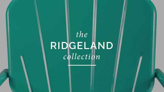 Ridgeland 4pc Outdoor Metal Conversation Set - Red - Crosley, 2 of 10, play video