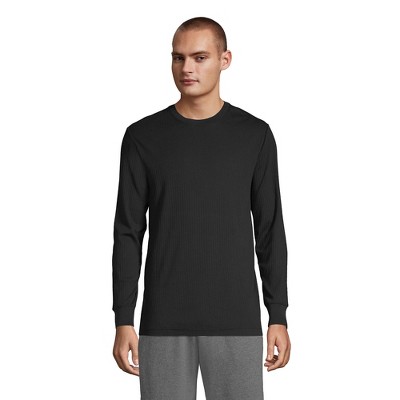 Lands' End Men's Knit Rib Crewneck Pajama Shirt