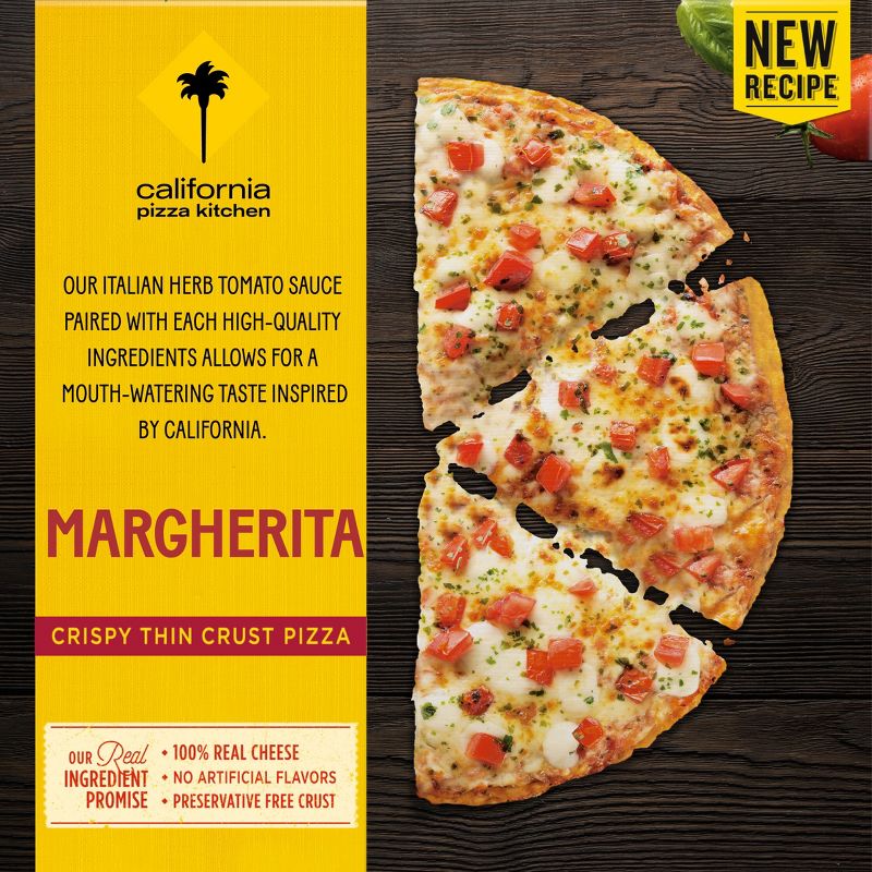 California Pizza Kitchen Thin Crust 12&#34; Frozen Margherita Pizza - 15.5oz, 1 of 12