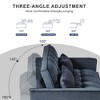 ACEPANO Modern 3 in 1 Convertible Sleeper Sofa Bed with Pillows & Pockets For Living Room & Apartment-Black - 3 of 4