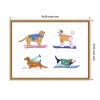 Kate & Laurel All Things Decor Sylvie Framed Canvas Ski Dogs 1 by Krissy Mast - 2 of 4