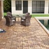 DSVIMOY 12" Patio Deck Tiles, 30pcs DIY Module Interlocking Decking Tiles, Floor Tile for Porch Poolside, Balcony, Yellow, 12"*12"*0.8" - 4 of 4