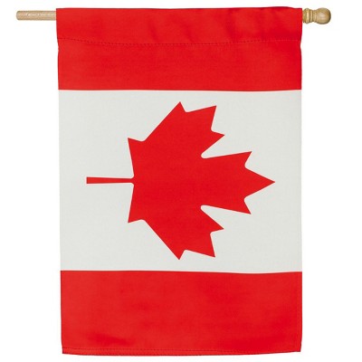 Evergreen Canada House Suede Flag