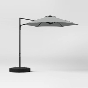 7.5' Round Solid Offset Outdoor Patio Cantilever Umbrella - Room Essentials™ - 1 of 4