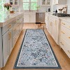 coucheta Multi-size Washable Boho Area Rug for Living Room, Farmhouse Floral Vintage Non Slip Low Pile Large Carpet, for Bedroom, Dining, Office - 2 of 4