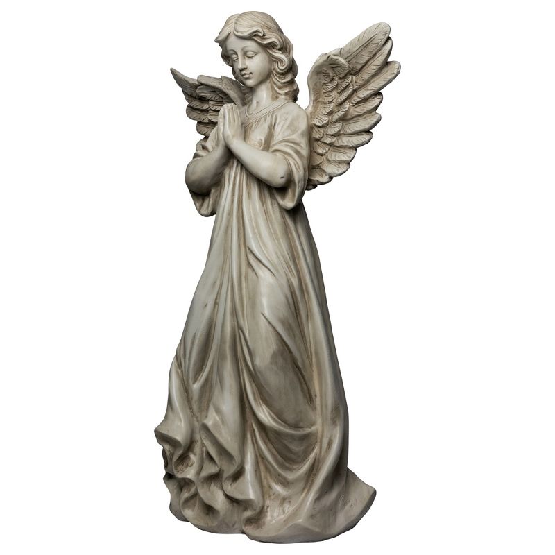 Northlight 29.5" Angel Standing in Prayer Outdoor Garden Statue, 3 of 6