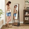 SONGMICS Jewelry Armoire Cabinet Floor Standing Lockable Jewelry Organizer Box Full-Length Mirror Bottom Drawer Shelf - 3 of 4