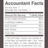 Men's Design By Humans Accountant Nutrition Facts Label By EJamjar T-Shirt - 2 of 2