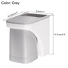 Unique Bargains Durable Plastic Magnetic Two-in-One Design No-Punch Installation Toothbrush Holder - 2 of 4
