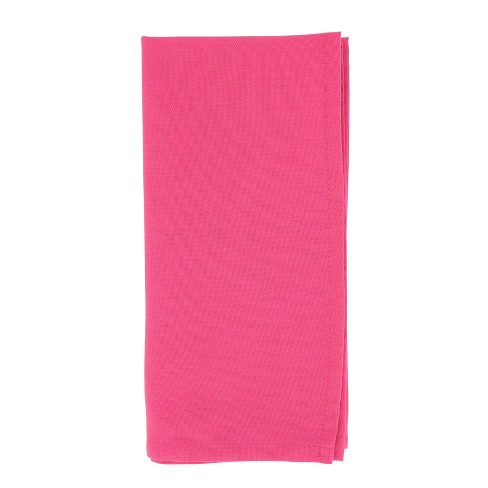 Saro Lifestyle 222.RS20S 100 Percent Square Cotton Dinner Napkins, Rose - Set of 12