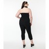 Unique Vintage Women's Plus Size Halter Marcel Jumpsuit - 2 of 4