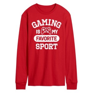 Men's - Instant Message - Gaming Is My Favorite Sport Long Sleeve Graphic T-Shirt - 1 of 3