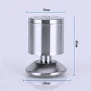 4 PACK Stainless Steel Wire Drawing Thickened Column Sofa Furniture Cabinet Foot, Height: 80mm - 2 of 4