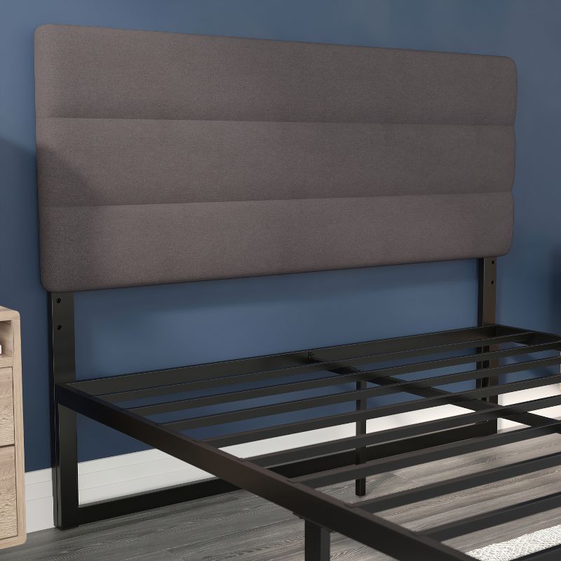 Flash Furniture Paxton Channel Stitched Upholstered Headboard, Adjustable Height from  44.5" to 57.25", 6 of 13