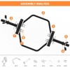 2" Hex Weight Lifting Trap Bar, 400 LBS Capacity Weightlifting Barbell, Shrug Bars for Squats, Deadlifts, Shoulder Presses, Equipment Workouts - 3 of 4
