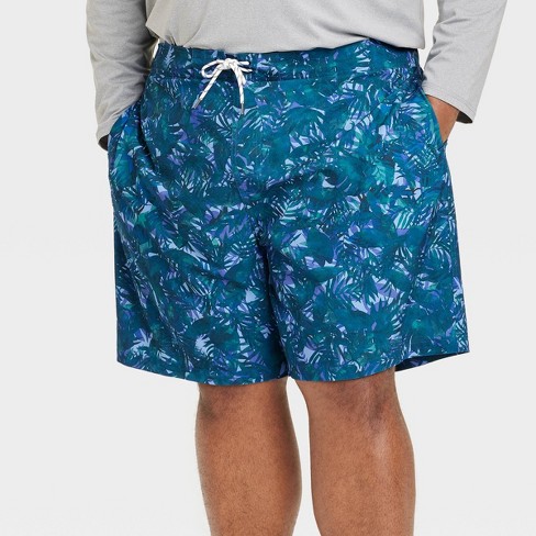 Men's Big & Tall 9 E-board Swim Shorts - Goodfellow & Co™ Blue