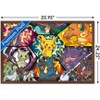 Trends International Pokémon: Battle Art - Group Framed Wall Poster Prints - 3 of 4