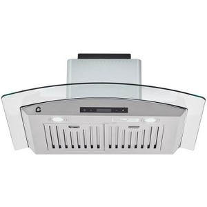 30 in Stainless Steel Kitchen Range Hood with 450 CFM, 3-Speed Exhaust Fan, LED Light, Touch Control, Gesture Control, Convertible Duct/Ductless - 1 of 4