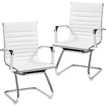 Yaheetech Modern Faux Leather Office Reception Chair, Set of 2