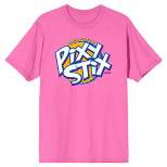 Pixy Stix Logo Crew Neck Short Sleeve Neon Pink Men's T-shirt