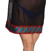 LA LEELA Women's Beachwear Summer Swim Beach Cover Ups for Swimwear Women Loose Party Swimsuit Coverups for Women Dress Medium-Large Black, Solid - 2 of 3