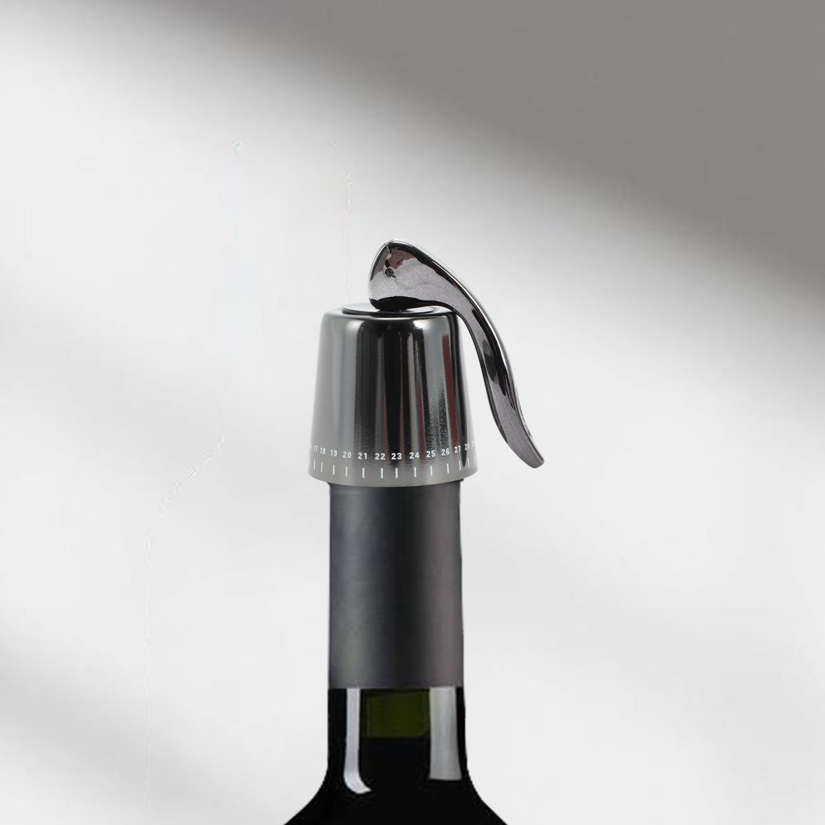 Unique Bargains Wrench-Expanding Sealing Wine Stopper Stainless Steel ABS Silicone 6x 2.36"x1.61"x3.54" 1 Pc - thumbnail 2
