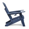 FONTOI 2PCS Adirondack Chair with All-weather Folding Fire Pit, Patio Lawn Chair with Ergonomic Design, Navy Blue,22*34*33 - 4 of 4