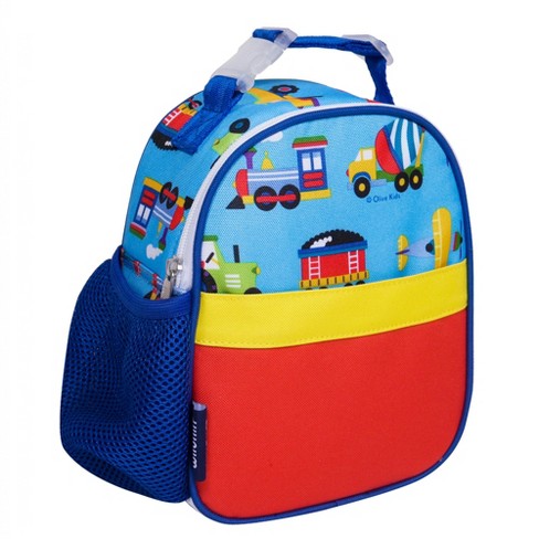 Wildkin Trains, Planes & Trucks Clip-In Lunch Box Blue