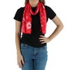 CTM Women's Valentine's Day Heart Print Holiday Lightweight Scarf - 3 of 4