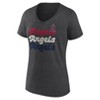MLB Los Angeles Angels Women's Gray Short Sleeve V-Neck T-Shirt - 2 of 3