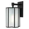 Hyla Outdoor Wall Sconce Lights/Black - Black/White - Safavieh. - 3 of 4