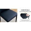 PAGED Modern Dining Chairs PU Material High Back Dining Room Chairs with Metal Legs for Living Room, Kitchen - 3 of 4