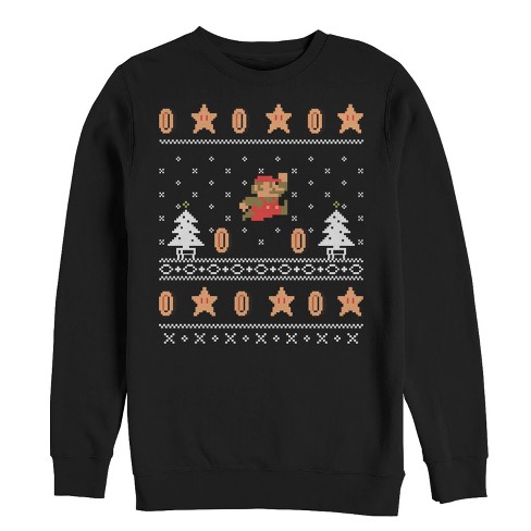 Men's Nintendo Ugly Christmas Mario Coin Sweatshirt - image 1 of 3