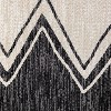 7'9" x 10'2" New York Patio Sofia Leon Indoor/Outdoor Rug Black/Ivory - Nicole Miller: UV & Weather-Resistant - 3 of 4