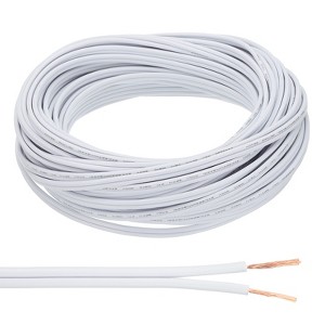 Unique Bargains Tinned Copper Insulated Heat Resistant PVC Covered 300V SPT-1 Round Wire 18AWG - 1 of 4