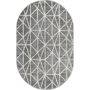 Unique Loom    Matrix Trellis Geometric Area Rug - 1 of 4